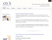 Tablet Screenshot of evolutionary-learning.org